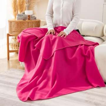 CAI TENG Fleece Throw Blankets 6 Pack for All Ages