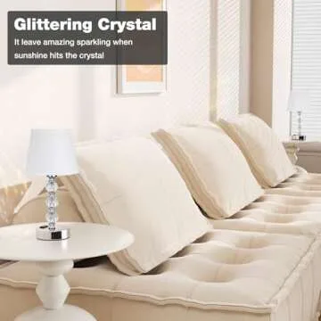 Acaxin Bedside Lamps Set of 2 with USB Ports and Touch Control