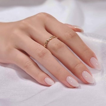 BTArtbox White Press-On Nails - Elegant & Easy to Apply