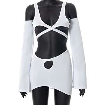 Amiblvowa Hollow Out Dress for Trendy Summer Nights