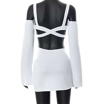 Amiblvowa Hollow Out Dress for Trendy Summer Nights