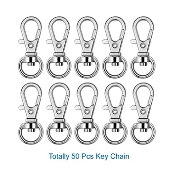 Selizo 150Pcs Keychain Craft Hooks, Rings, & Tassels