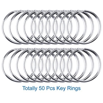 Selizo 150Pcs Keychain Craft Hooks, Rings, & Tassels