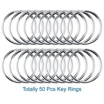 Selizo 150Pcs Keychain Craft Hooks, Rings, & Tassels