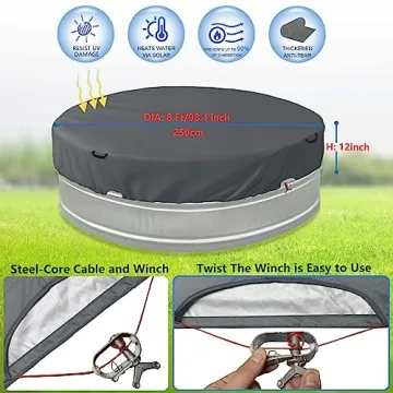 Bitubi Durable Stock Tank Pool Cover for All Seasons