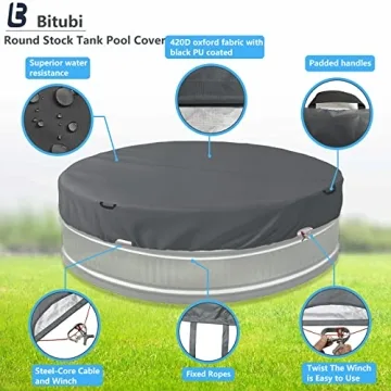 Bitubi Durable Stock Tank Pool Cover for All Seasons