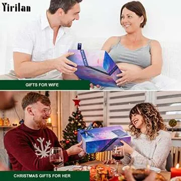 Yirilan Bathtub Caddy Tray, Foldable Bathroom Tray with Extending Side, and Waterproof Fabric Bookshelf, Luxury Bath Tray for 1 or 2 Person Bath and Bed Tray - Sister Gifts