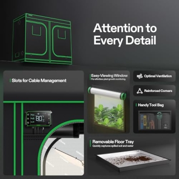 VIVOSUN S848 4x8 Grow Tent for Hydroponics Indoor Plant