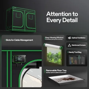 VIVOSUN S848 4x8 Grow Tent for Hydroponics Indoor Plant