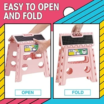 Uinicor 13" Folding Step Stool for Safe Reach at Home