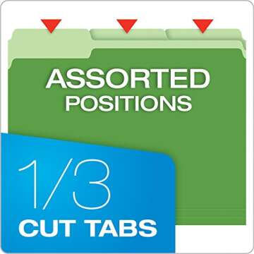 Pendaflex Two-Tone Color File Folders, Letter Size, Eco-Friendly, 100 Pack