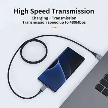 Hrbzo USB C Cable 3-Pack(3ft/6ft/6ft), USB A to USB C Fast Charger Cord Nylon Braided Compatible with 16/15/Plus/Pro/Pro Max，Galaxy S22 S21 A51 S10 S9, and Other USB C Devices-Black