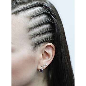 Mini Rubber Black Elastic Hair Ties Bands with a Box, BEBEEPOO 2500pcs Small Black Rubber Bands for Hair, Soft - No Damage - STRONG - REUSEABLE (2500pcs black)