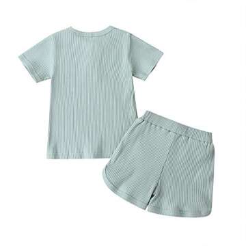 Unisex Toddler Summer Clothes Set for Boys and Girls