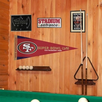 WinCraft 49ers NFC Champions and Super Bowl 2024 LVIII Bound Full Size Large Pennant