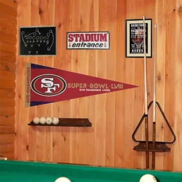 WinCraft 49ers NFC Champions and Super Bowl 2024 LVIII Bound Full Size Large Pennant