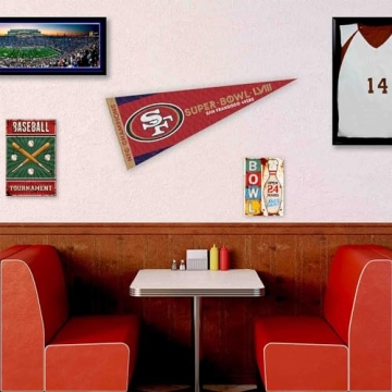 WinCraft 49ers NFC Champions and Super Bowl 2024 LVIII Bound Full Size Large Pennant