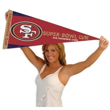 WinCraft 49ers NFC Champions and Super Bowl 2024 LVIII Bound Full Size Large Pennant