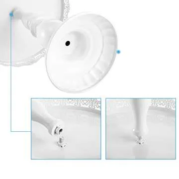 ZOOFOX 10-Piece Metal Cake Stand Set for Events