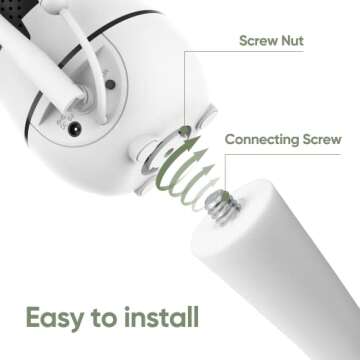 bonoch Baby Monitor Mount Baby Monitor BBM01/ BBM02/ BBM03 Crib Mount Camera Holder Wall Mount Flexible Mount Versatile Twist Mount without Wall Damage, Baby Camera Stand for Crib Nursery