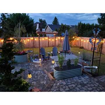 Vego Garden 17" Tall Modular Metal Raised Garden Bed Kit