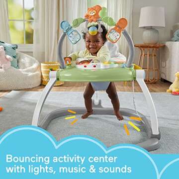 Fisher-Price Baby Bouncer Jumperoo with Lights and Sounds