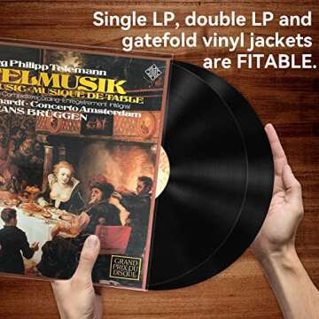 Vinyl Outer Sleeves for 12" LP - Set of 50 Protectors