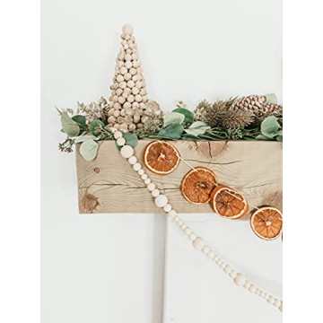 Sage in Thyme 7ft Wooden Beads Garland for Home Decoration