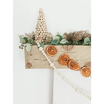 Sage in Thyme 7ft Wooden Beads Garland for Home Decoration