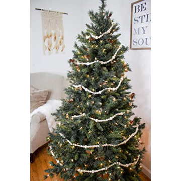 Sage in Thyme 7ft Wooden Beads Garland for Home Decoration