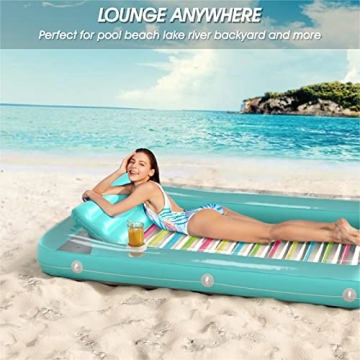 Inflatable Tanning Pool Lounger Float for Ultimate Relaxation