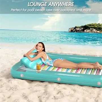 Inflatable Tanning Pool Lounger Float for Ultimate Relaxation