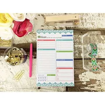 Tear Off To Do Pad by bloom - 80 Sheets Daily Planner