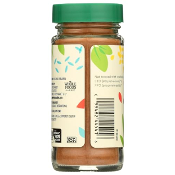 Organic Ground Cinnamon by Whole Foods Market 1.9 oz
