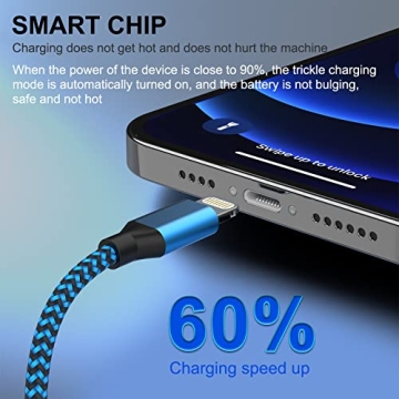 MFi Certified 6-Pack iPhone Charger Lightning Cables