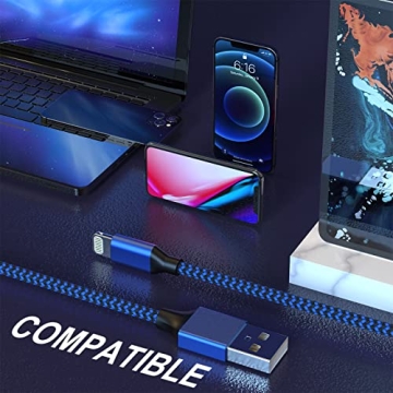 MFi Certified 6-Pack iPhone Charger Lightning Cables