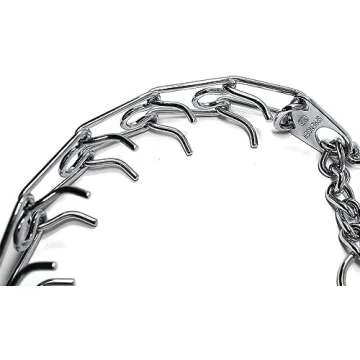 Herm Sprenger Prong Dog Training Collar Ultra-Plus Chrome Plated Steel Pet Pinch Collar No-Pull Collar for Dogs Anti Pull Training Collar Made in Germany 3.2mm x 23in Medium