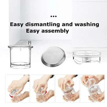 Kamjove Detachable Filter Glass Tea Pot - 500ML