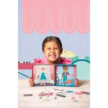 Stephen Joseph, Funny Faces 50 pc Magnetic Travel Play Set – Fun Game for Families, Ideal for Ages 3+ – Travel Game for Kids with Travel Tin, Boy