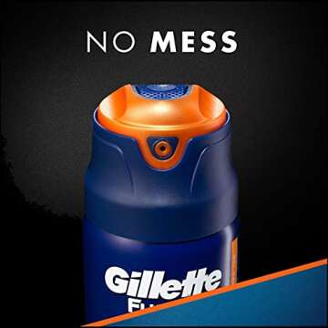 Gillette Fusion ProGlide Sensitive 2 in 1 Shave Gel, Ocean Breeze, Pack of 2, 12 oz Total
