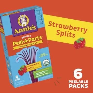 Annie's Organic Strawberry Peel-A-Parts Fruit Snacks 6 Count