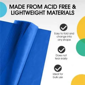 480 Sheets Dark Blue Tissue Paper for Wrapping & Packing Supplies