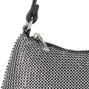The Drop Women's Melanie Small Shoulder Bag, Black Sequins, One Size