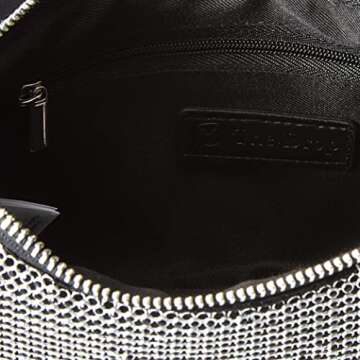 The Drop Women's Melanie Small Shoulder Bag, Black Sequins, One Size