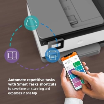 HP OfficeJet 8015e All-in-One Color Inkjet Printer Scanner and Copy with Mobile Printing, Wireless Printer for Home Use, Printer for Office with 6 Months Free Ink, Instant Ink Ready, 228F5A (Renewed)