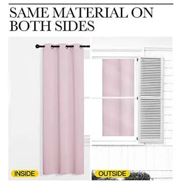 NICETOWN Blackout Curtain Panels for Nursery and Kids Room