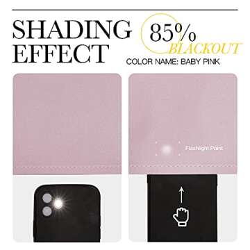 NICETOWN Blackout Curtain Panels for Girls Room, Nursery Essential Thermal Insulated Solid Grommet Top Blackout Drapes (Lavender Pink, 1 Pair, 34 x 72 inches)