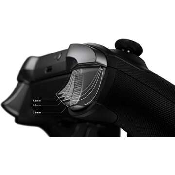 7 Watts Elite Series 2 Controller Modded - Custom Pro Rapid Fire Mod - for Xbox One Series X S Wireless & Wired PC Gaming - Red LED Lights