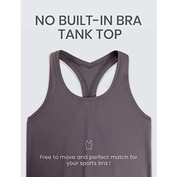 CRZ YOGA Racerback Tank Top for Yoga & Gym