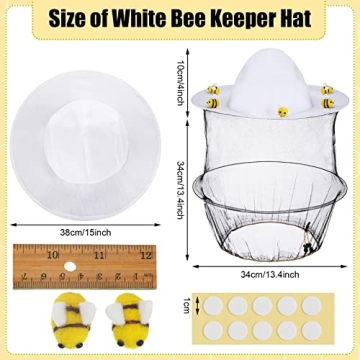 22 Pcs Beekeeper Set - Fun Hats and Felt Bees for All Ages